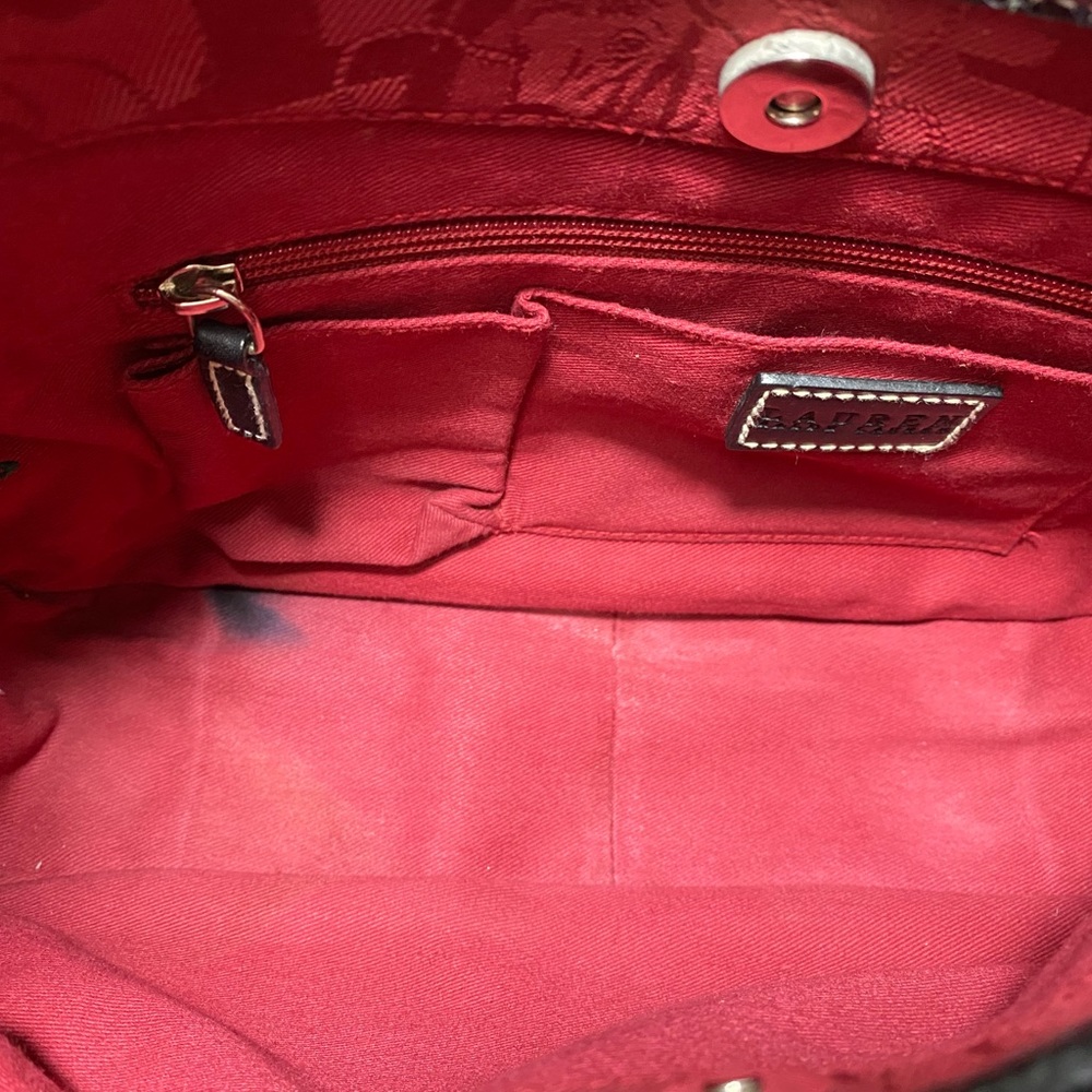 Ralph Lauren RED EQUESTRIAN Signature Canvas LOGO Shoulder Bag‎ HORSEBIT Horse - Picture 8 of 12